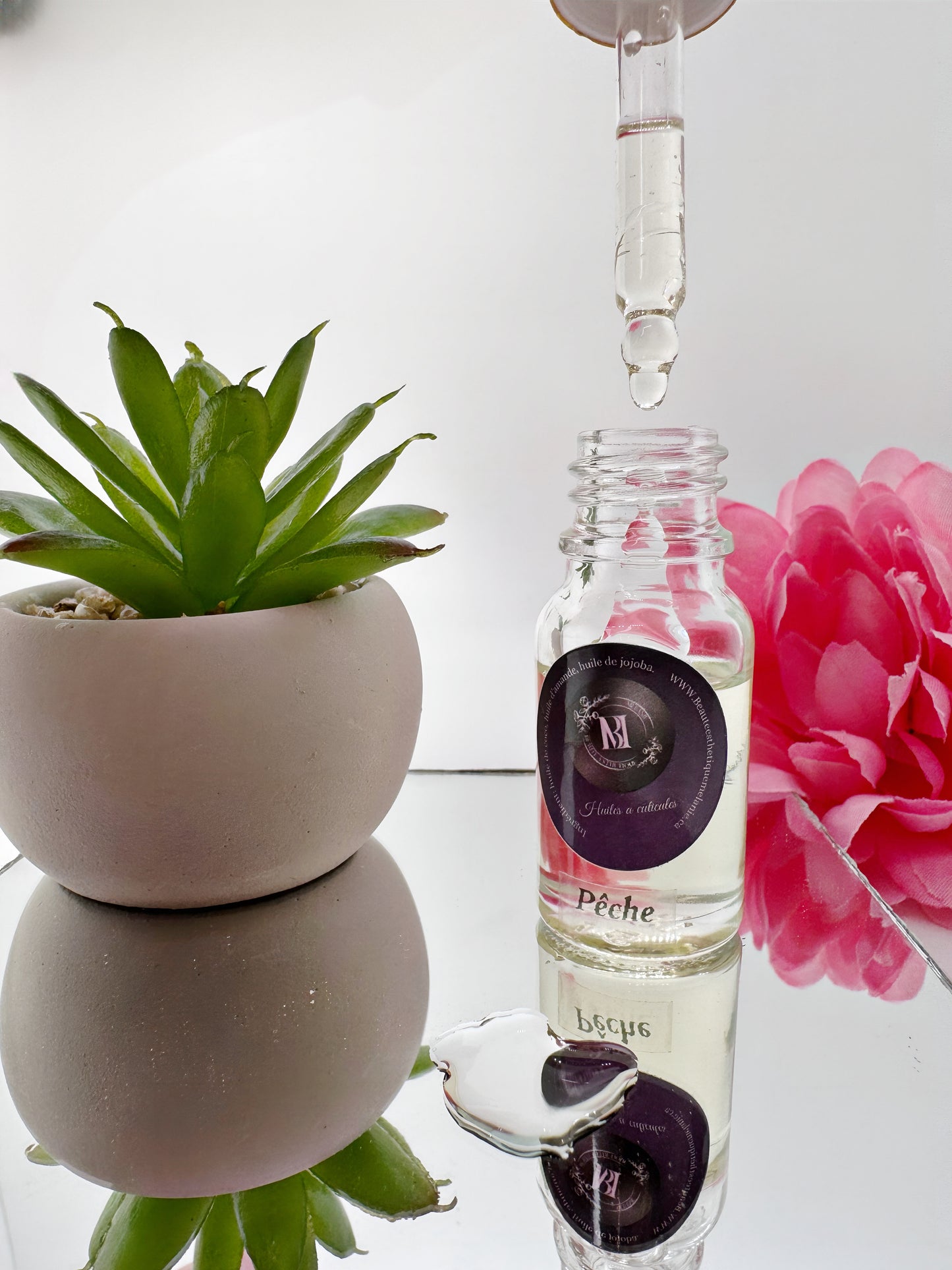 Huile cuticules pêche