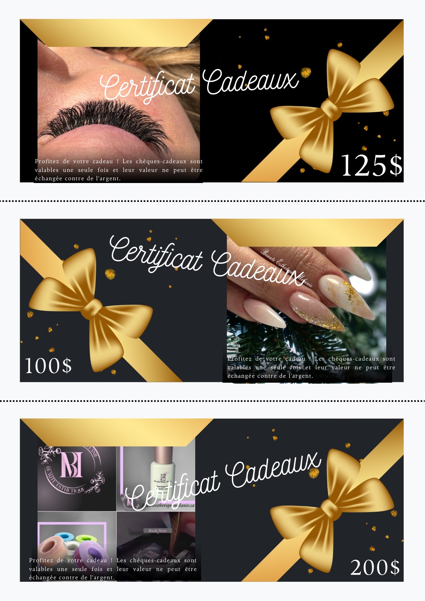 Cartes-cadeaux- Beautee Esthetique Melanie