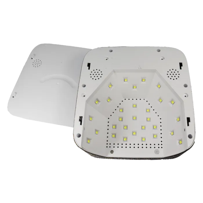 Lampe UV/LED 72W Coeur Rose et Brillants Rechargeable