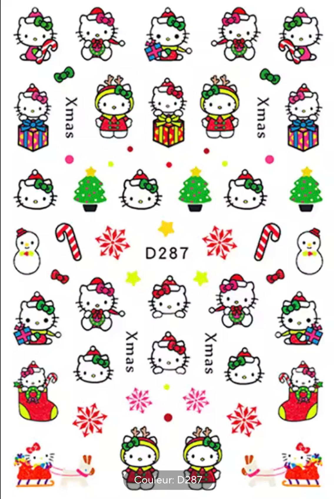 Sticker hello Ketty de noël