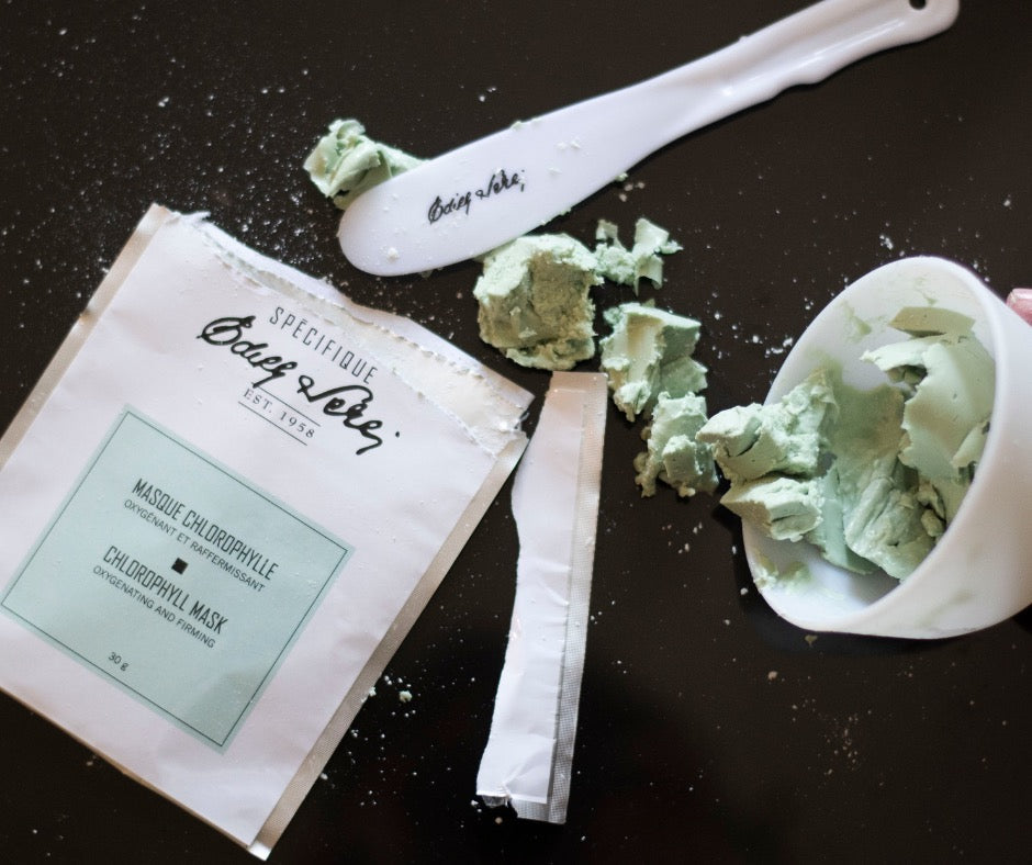 Masque à la chlorophylle