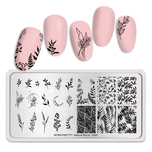 Plaque stamping - naturel world L003