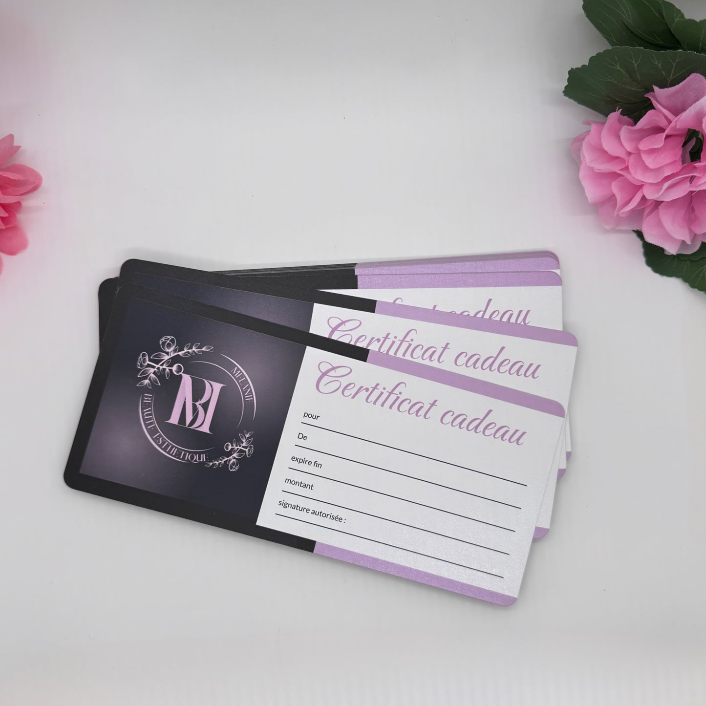 Certificat cadeaux Beauté Esthétique Mélanie