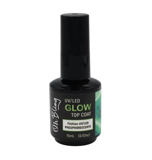 Top Coat GLOW Oh bling -finition Phosphorescente UV/LED 15ml