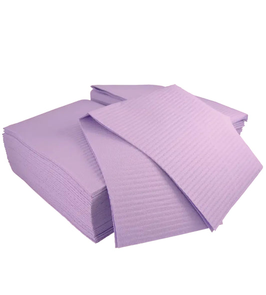 Bavette Plastifiée (Gibson) Mauve 125pcs