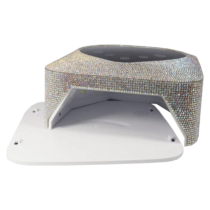 Lampe UV/LED 72W Coeur Rose et Brillants Rechargeable