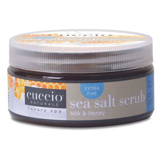 Exfoliant au sel de mer miel et lait - 8 oz