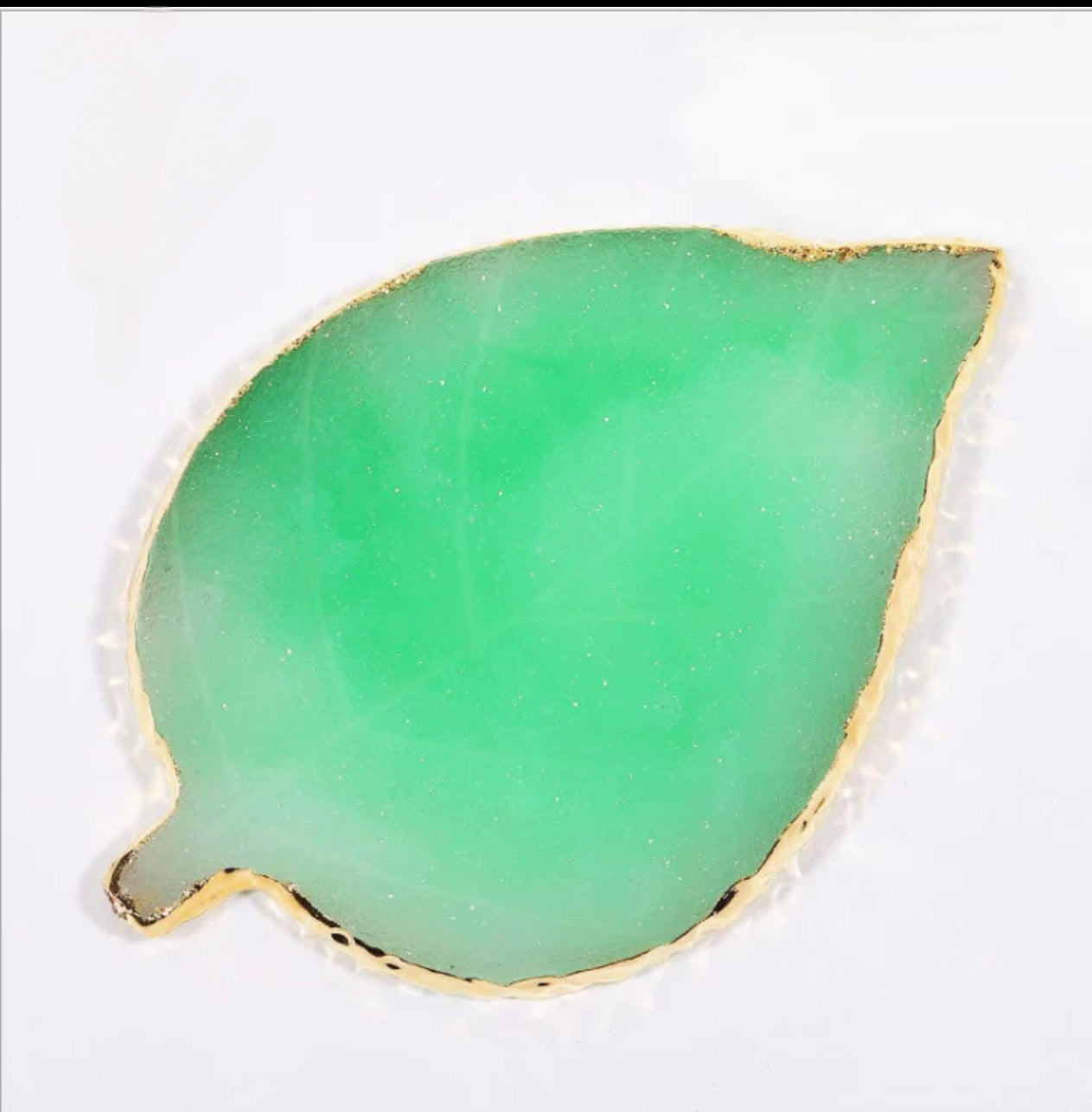 Palette résine cristalline en forme de feuille
