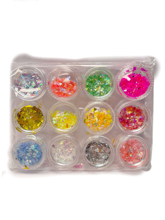 Flake  boîtier de 12 couleurs