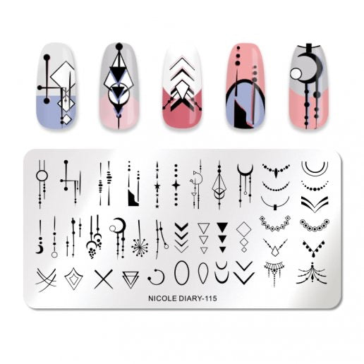 Plaque stamping Nicole Diary