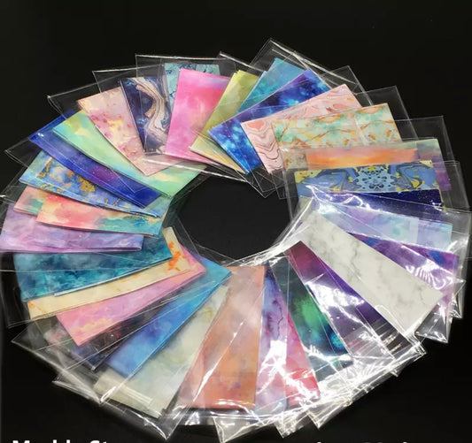Foil marbré