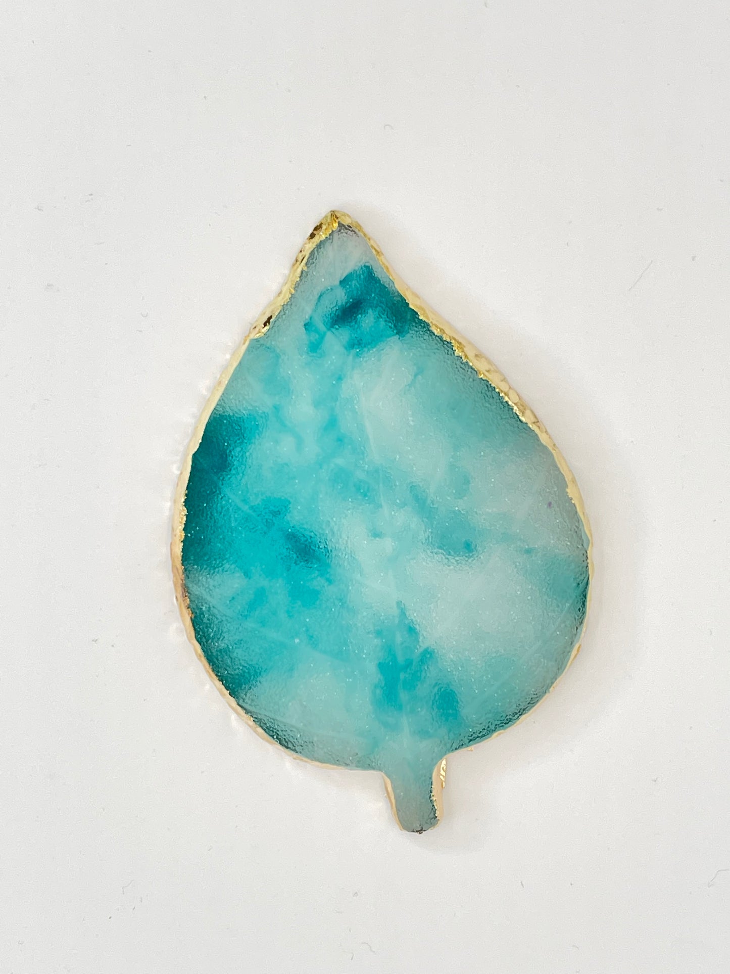Palette résine cristalline en forme de feuille