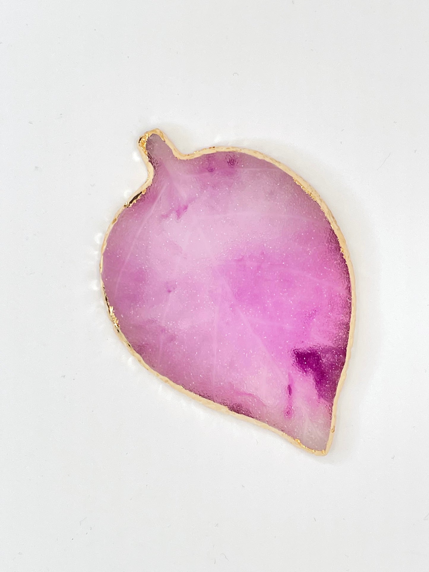 Palette résine cristalline en forme de feuille